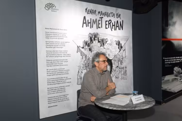 Şair Ahmet Erhan, doğum gününde Nilüfer’de özel bir sergiyle anıldı
