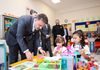 Başkan Vekili Biba, öğrencilerin ilk ders heyecanına ortak oldu