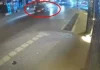 Bursa’da İki otomobilin kafa kafaya çarpıştığı kaza kamerada