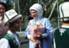 Emine Erdoğan, Kırgızistan’da etnik el sanatları sergisini ziyaret etti