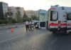 Otomobille çarpışan motosikletin sürücü yaralandı