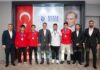 Başkan Vekili Biba, Bursa’nın gururu güreşçileri ağırladı