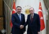 Cumhurbaşkanı Erdoğan, TDT Genel Sekreteri Ömüraliyev’i kabul etti