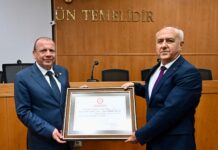 BTSO Yönetim Kurulu Başkanı Özer Matlı Mazbatasını Aldı